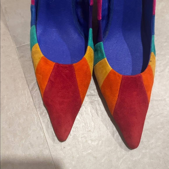 Jeffrey Campbell Women's Marveil Pride Rainbow Pointed Toe Pump Sz US 9.5 - Picture 12 of 12